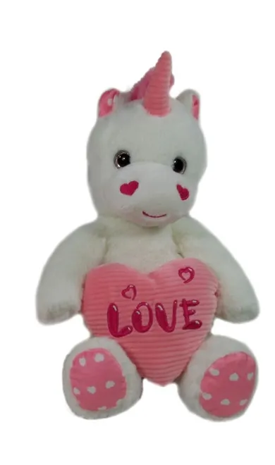Sun-Day, maskotka, jednorożec z sercem, 32 cm