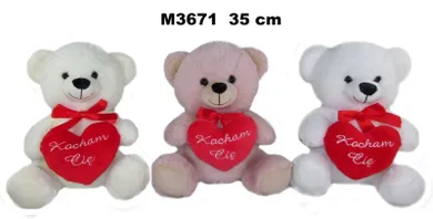 Sun-Day, maskotka, miś, Kocham Cię, 35 cm