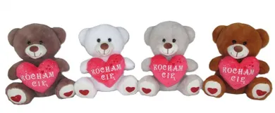 Sun-Day, Miś z sercem, Kocham Cię, maskotka, 15 cm, 1 szt.