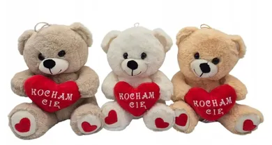 Sun-Day, Miś z sercem, Kocham Cię, maskotka, 20 cm, 1 szt.