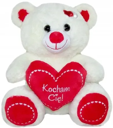 Sun-Day, Miś z sercem, Kocham Cię, maskotka, 50 cm