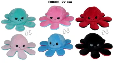 Sun-Day, Ośmiornica dwustronna, maskotka, 27 cm, 1 szt.