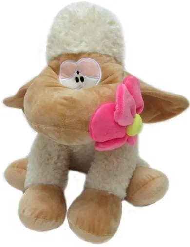 Sun-Day, owieczka z kwiatkiem, maskotka, 45 cm