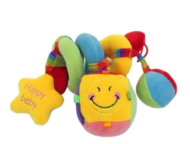 Sun-Day, pluszowa spirala z grzechotką, 45 cm