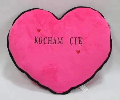 Sun-Day, Serce Kocham Cię, maskotka, różowa, 30 cm