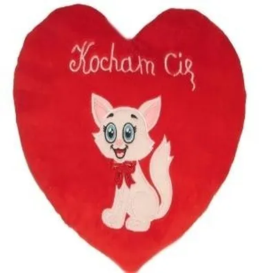 Sun-Day, Serce, Kot, Kocham Cię, maskotka, 25 cm