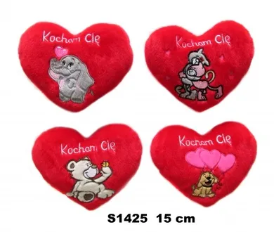 Sun-Day, Serce, maskotka, 15 cm, 1 szt.