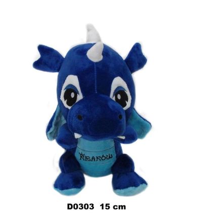 Sun-Day, Smok "Kraków", maskotka, granatowy, 15 cm