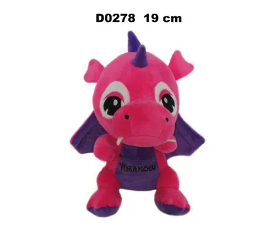 Sun-Day, Smok "Kraków", maskotka, rózowy fioletowy, 19 cm