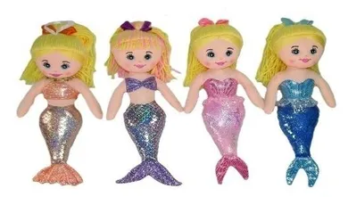 Sun-Day, Syrenka, lalka szmaciana, 30 cm, 1 szt.