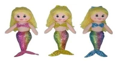 Sun-Day, Syrenka, lalka szmaciana, 30 cm, 1 szt.