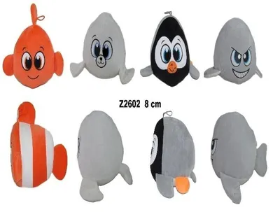 Sun-Day, Zwierzęta morskie, kula, maskotka, 8 cm, 1 szt.