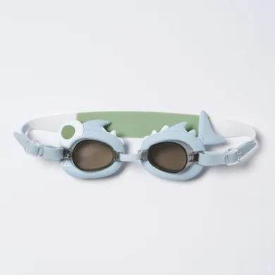 Sunnylife, Shark Tribe, okulary pływackie dla dzieci, Khaki