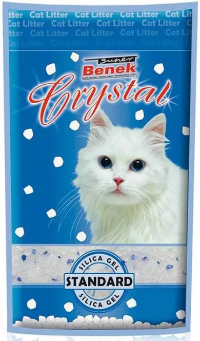 Super Benek, Crystal, naturalny żwirek silikonowy, 3,8l