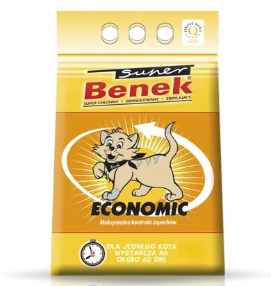 Super Benek, Economic, żwirek bentonitowy, 10l