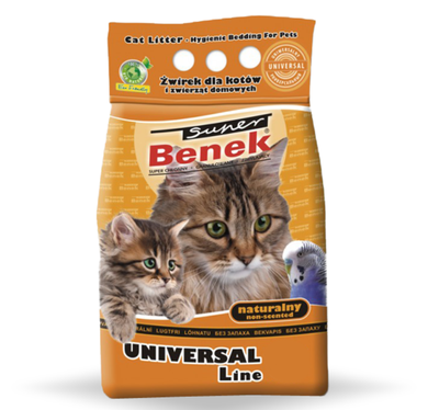 Super Benek, Uniwersalny, żwirek bentonitowy, 5l