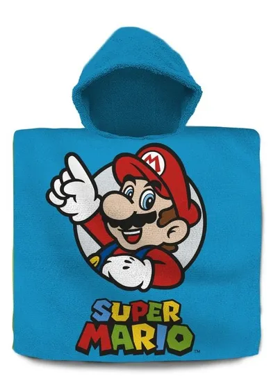 Super Mario, poncho kąpielowe, 60-120 cm
