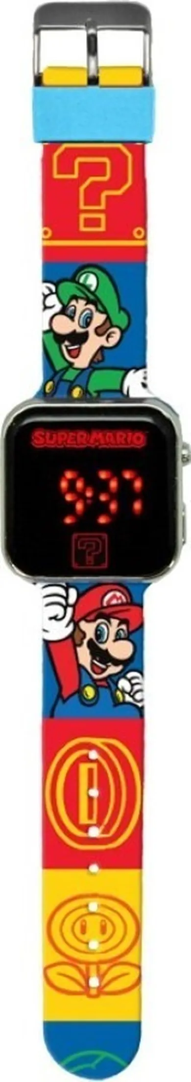 Super Mario, zegarek cyfrowy LED z kalendarzem