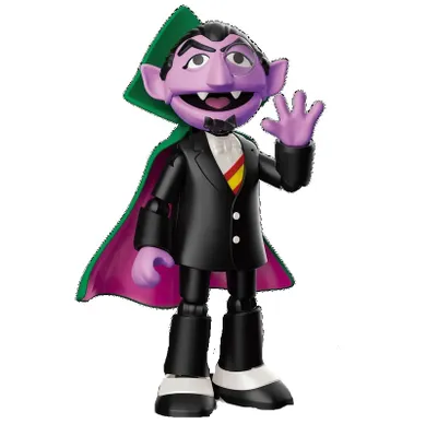 Superbuzz, Blokees, Sesame Street, figurka kolekcjonerska, Count, 8 cm