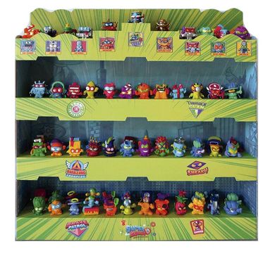 SuperZings, ekspozytor figurek, kolekcjonerski