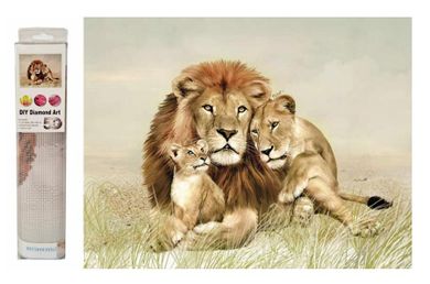 Swede, diamentowa mozaika, lwy