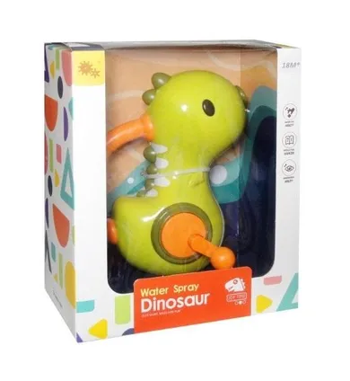 Swede, dinozaur tryskający wodą, zabawka do kąpieli