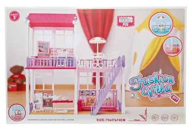 Swede, domek piętrowy dla lalek z akcesoriami