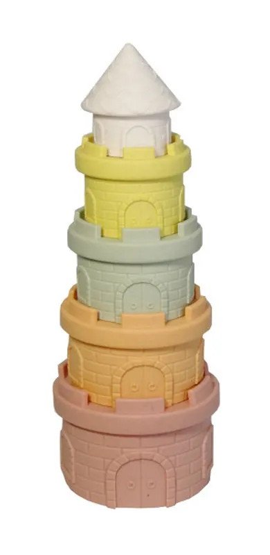 Swede, gumowe klocki wieża zamkowa