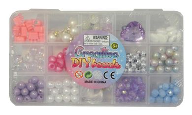 Swede, koraliki w etui z przegródkami