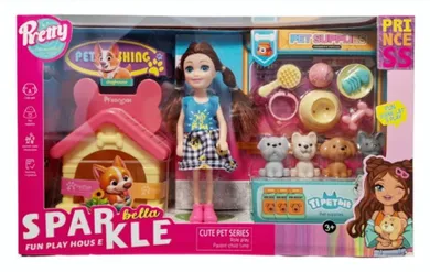 Swede, laleczka z pupilem, zestaw z akcesoriami