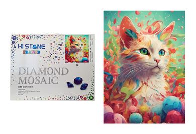 Swede, mozaika diamentowa, Kot