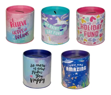 Swede, skarbonka z napisami, 1 szt.