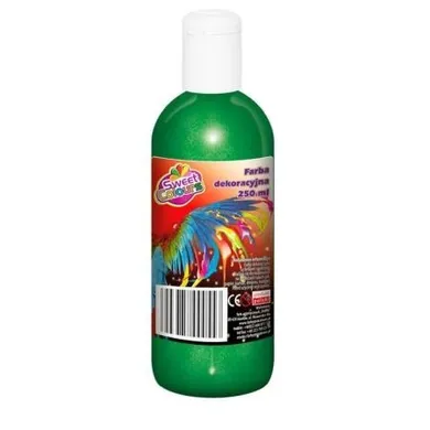 Sweet Colours, farba dekoracyjna, brokatowa, zielona, 250 ml