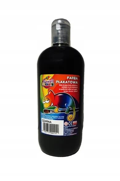 Sweet Colours, farba dekoracyjna, metaliczna, czarna, 250 ml