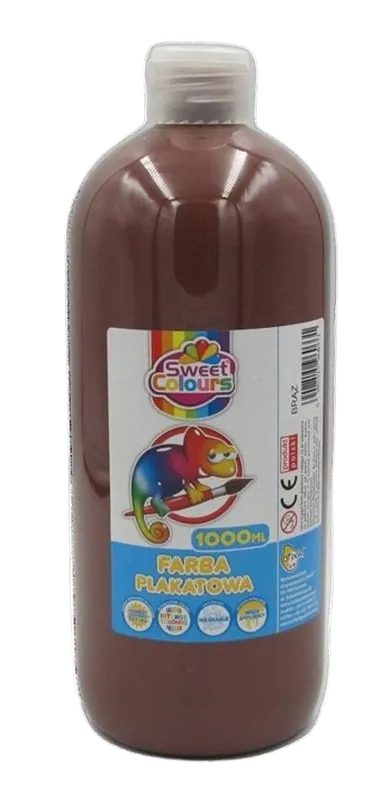 Sweet Colours, farba plakatowa, brązowa, 1000 ml