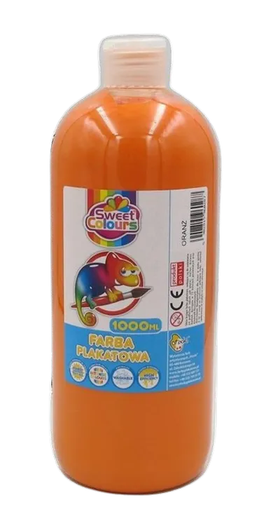 Sweet Colours, farba plakatowa, oranż, 1000 ml