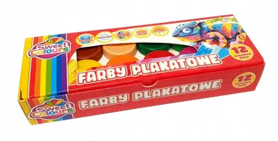 Sweet Colours, farby plakatowe, 12 kolorów, 20 ml