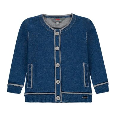 Sweter chłopięcy rozpinany, niebieski, Kanz