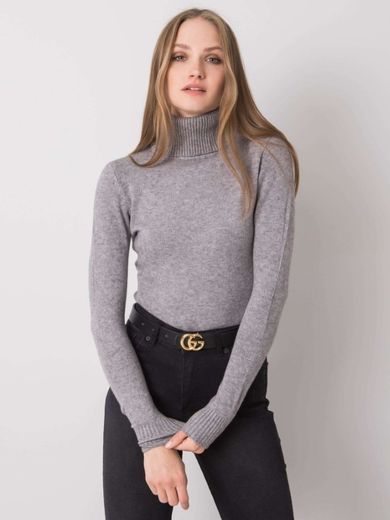 Sweter damski, szary, Factory Price
