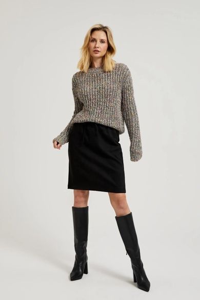 Sweter damski, szary, Moodo