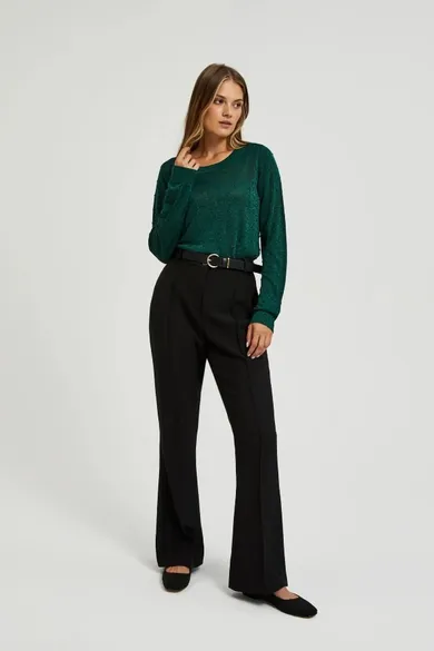 Sweter damski, zielony, Moodo