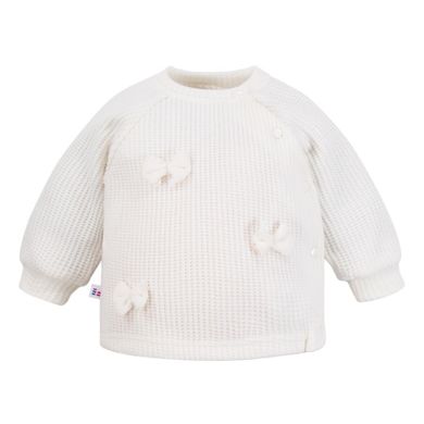 Sweter dziewczęcy, ecru, Eevi