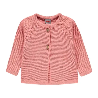 Sweter dziewczęcy, rozpinany, różowy, Kanz