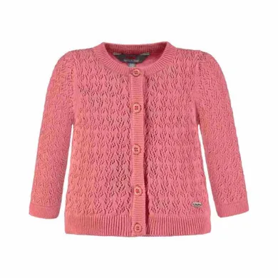 Sweter dziewczęcy, rozpinany, różowy, Kanz
