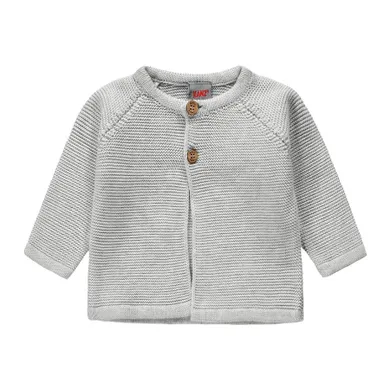 Sweter dziewczęcy, rozpinany, szary, Kanz