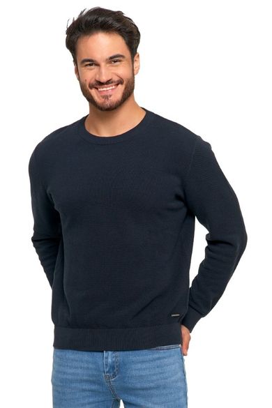 Sweter męski, granatowy, Moraj