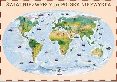 Świat. Mapa ścienna. Polska Niezwykła Junior