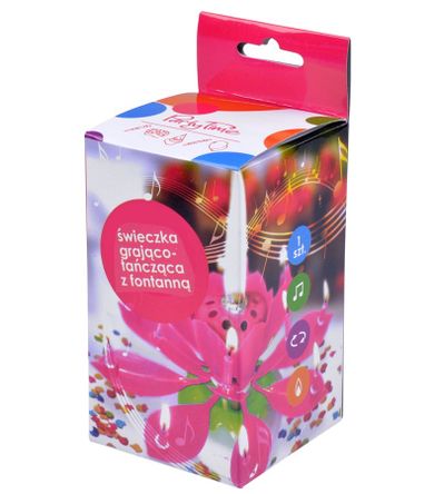 Świeczka grająco-tańcząca z fontanną