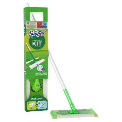 Swiffer, zestaw do sprzątania podłóg, mop i ściereczki do kurzu