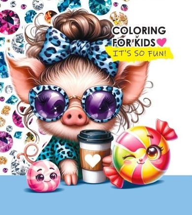 Świnka. Kolorowanka